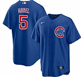 Men's Chicago Cubs #5 Christopher Morel Chicago Blue Cool Base Stitched Baseball Jersey Dzhi,baseball caps,new era cap wholesale,wholesale hats